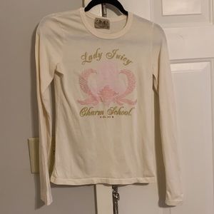 Vintage Lady Juicy Charm School Y2K Juicy Couture 100% cotton long sleeve tshirt